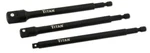 Titan 12086 3pc 6" Long Impact Hex Shank To Square Drive Socket Adapter Set. Fixed Price $14.24.