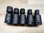New Snap-on 3/8" Metric Flank Drive Shallow Impact Swivel Socket Set Of 5. Fixed Price $184.99.
