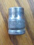 John Deere Usa Ty3141 Metric 11mm Shallow 12 Point 3/8" Drive Chrome Socket. Fixed Price $12.50.