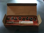 Vintage Oxwall #3905 10 Piece Flex Handle Socket Set With Original Box. Fixed Price $19.99.