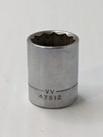 Craftsman Vintage 7/8" 12 Point 1/2" Drive Shallow Socket Usa Vv. Fixed Price $10.20.