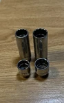 Mac Tools - Deep & Shallow 1/4 Drive Sockets 12 Point (1/2" 9/16"). Fixed Price $21.25.