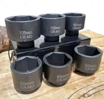 6pcs 1" Dr. 6pt Metric Jumbo Shallow Impact Sockets Set 80 85 90 95 100 105mm. Fixed Price $229.99.