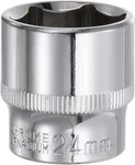 Harfington 6-point Socket 3/8" Drive 24mm Deep 1.26" Length 45# Steel Metric.... Fixed Price $14.99.