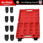 1/2" Impact Socket Set 12 Point 29-39mm Drive Deep Spindle Axle Nut 8pcs W/ Box. Fixed Price $34.57.