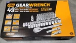 Gearwrench 80700p 49 Pc. 1/2" Drive 6-pt Standard/deep Sae/metric Mechanics Set. Fixed Price $190.00.