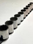 Craftsman Sae 12pt Socket Set 10pc Made In Usa 5/8" -1 1/4". Fixed Price $25.00.