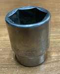 Matco Tools 1/2" Drive 1" Sae 6 Point Chrome Shallow Socket C326. Fixed Price $18.00.