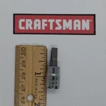 Craftsman 7/32" Flat Head Screwdriver Bit 1/4" Drive Socket Cmmt42691. Fixed Price $10.12.