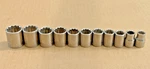 Craftsman Usa Vintage 3/8" Drive Metric 12 Point Sockets 11 Pc Shallow Well Exc. Fixed Price $37.99.
