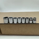 Vintage Craftsman 8pc 3/8 Metric 12 Point Socket Set 9-19mm *no 11 All Vv Usa. Fixed Price $19.95.