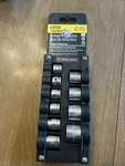 Stanley 10 Piece Socket Set 3/8 Drive 12 Point-85-874. Fixed Price $18.99.