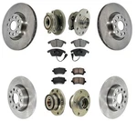 Rotors Brake Pads Hub Bearings For Volkswagen Tiguan Front Wheel Drive 2009-2017. Fixed Price $500.00.