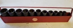 Mac Tools 1/2 Sae 6 Point Deep Impact Socket Set Partial With Tray Vt 10. Fixed Price $99.00.