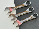 Nos Craftsman Professional Usa 3pc Metric 20mm 21mm 22mm Stubby Wrench Set Lot. Fixed Price $159.99.