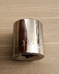 Craftsman 11/16" Socket 6 Point 3/8" Drive S-ae. Fixed Price $9.50.