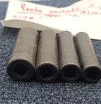 (qty 4) Proto 3/8" Drive Deep Impact Sockets 5/8, 9/16, 11mm, 1/2". Fixed Price $44.62.
