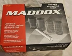 Maddox Universal Locking Lug Nut Removal Set: 17mm, 19mm, 21mm & 22mm #mc5-1. Fixed Price $35.00.