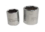 (2) Proto Sockets 5232h 1" & 5224h 3/4" Professional 6-point 3/8 Made In The Usa. Fixed Price $21.88.