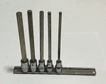 Snap On 206famly 3/8 Drive Metric Long Hex Bit Socket Driver Set 5 Pc 5mm - 10mm. Fixed Price $99.95.