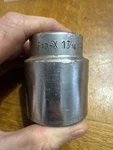 Par-x Tools # U462 ,3/4" Drive 1-7/16" 12 Point Shallow Well Chrome Socket #300. Fixed Price $19.00.