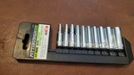 Pittsburgh Pro 1/4" Drive 10pc Sae Chrome Deep Wall Socket Set #61333 New. Fixed Price $8.95.