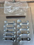 New Mac Tools 9pc Sae Torque Adapter Set 3/8" - 7/8" 12-point Wrench Usa. Fixed Price $250.00.