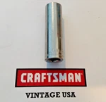 Vintage Craftsman 14mm 12 Pt 3/8" Drive Deep Socket 44418 G2 Made In Usa. Fixed Price $11.24.