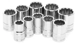 Wilmar W38800 Performance Tool 3/8 Drive 10 Pc -19mm 12pt Metric Socket Set. Fixed Price $11.85.