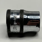 Snap On Tools Fm11 3/8 Dr 12pt Metric 11mm Flank Shallow Chrome Socket Usa. Fixed Price $12.74.