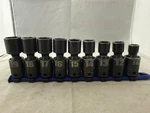 Cornwell 9 Piece 3/8" Drive Metric Power Universal Socket Set, Incomplete. Fixed Price $379.88.