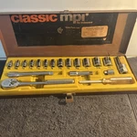 Vtg Indestro 20 Pc 1/4" & 3/8" Drive Socket Set No. N6330. Fixed Price $87.95.