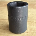 Sk Tools 11/16" Shallow Impact Socket 1/2" Drive 6 Point S-k 34022 Made In Usa. Fixed Price $12.95.