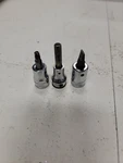 Snap On Ftx27a, F52, Fam6a Short Bit Socket Drivers Set 3/8 Drive. Fixed Price $20.00.