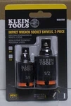 Klein Tools 65842sw Impact Wrench Socket Swivels 2 Pieces 3/8 & 1/2 Drive. Fixed Price $21.99.
