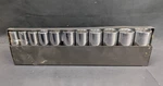Vintage Craftsman 11pc 1/2 Drive Sae Deep 12pt Socket Set In Metal Tray Usa V. Fixed Price $89.99.