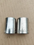 Sears Craftsman Tools Usa 1/2 Drive 2pc Metric 21mm 22mm Shallow 12pt Sockets. Fixed Price $14.99.