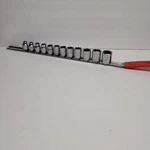 S K Metric Sockets - 12 Sockets, 3/8" #'s 7-18 6pt Shallow W/bar. Fixed Price $173.00.