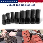 8-piece 70500 Tap Socket Set Adapter Use With 1/4" & 3/8" Drive. Fixed Price $39.90.