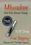Milwaukee 45-34-3125 3/8" Drive 5/16" Sae Deep Socket With Four Flat Sides. Fixed Price $11.67.