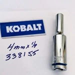 Kobalt 4 Mm X 1/4" Dr Deep Chrome Socket 6 Pt # 338155 Free Usa Shipping. Fixed Price $9.96.