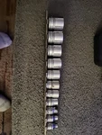 11 Pcs Snap On Socket Set 6 Pt Shallow 3/8 Fs081-fs281 Sae. Fixed Price $119.99.