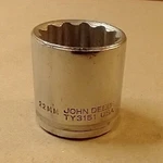 Vintage John Deere Ty3151, 22mm 12 Point 3/8" Drive Socket - Made In Usa. Fixed Price $24.95.