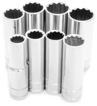 Performance Tool W32600 8 Piece 1 2 Inch Drive 12 Point Sae Deep Socket. Fixed Price $46.69.