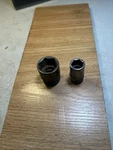 Snap On Tools - Lot Of 2 Shallow Sockets, 1/2 Drive,6pt (gtw181 & Tw-301). Fixed Price $12.75.
