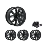 Set Of 4 18" Black Alloy Wheel Rims 5x114.3 Fits Kia Cadenza, Rtx2b 5lug. Fixed Price $1004.90.