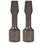 New 2-pack Proto J5408a Slotted Screwdriver Bit Socket 1/2" Drive Factory Sealed. Fixed Price $24.75.