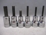 Snap On Tools Lot Of 6 Hex/allen Bit Socket Set Sae 3/8" Drive Hex Driver. Fixed Price $59.95.