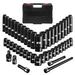45pcs 1/2 Drive Metric Impact Socket Set, Pgroup Deep & Shallow Set W.... Fixed Price $142.57.