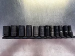 Matco Sbipm126ta 12p 3/8" Drive 6 Point Metric Mid Length Impact Socket Set Read. Fixed Price $100.00.